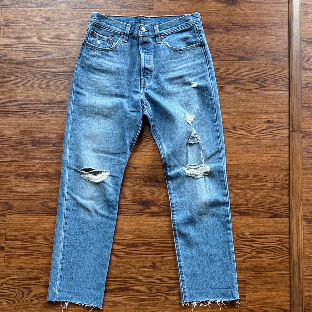 Levi’s 501 Distressed Jeans